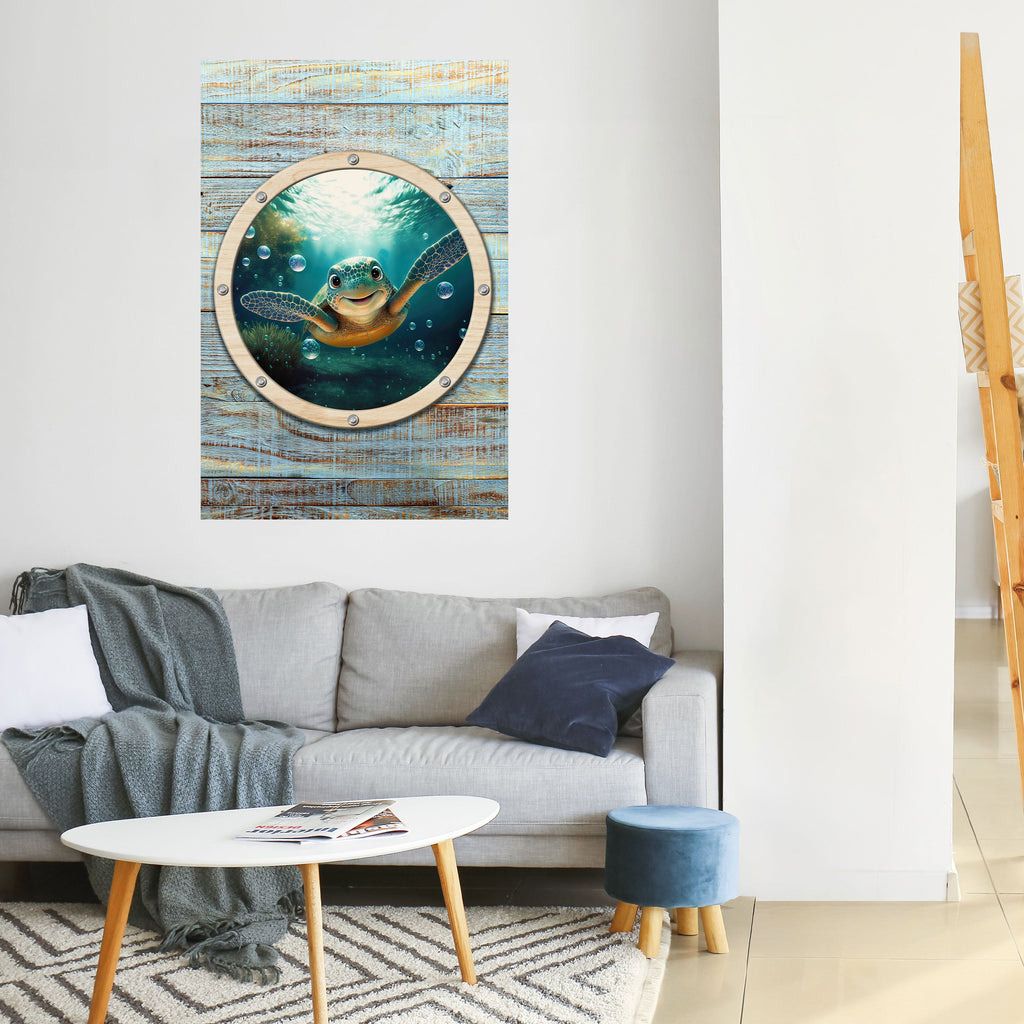 SEASIDE JOY Poster Vertical Autocolante