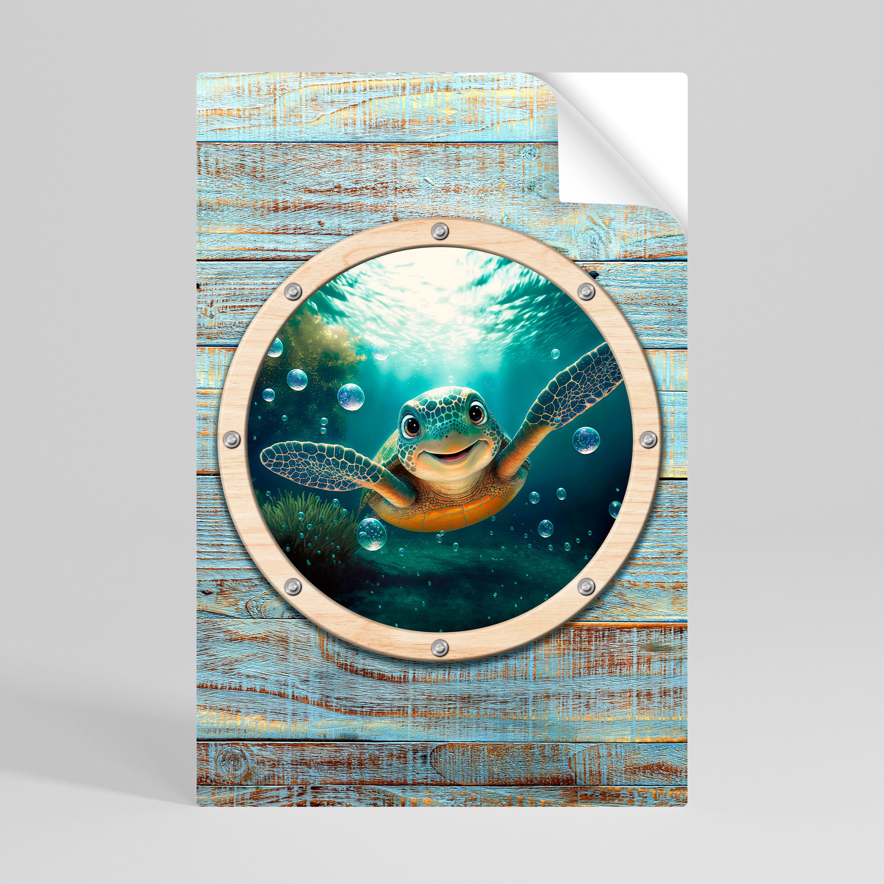 SEASIDE JOY Poster Vertical Autocolante