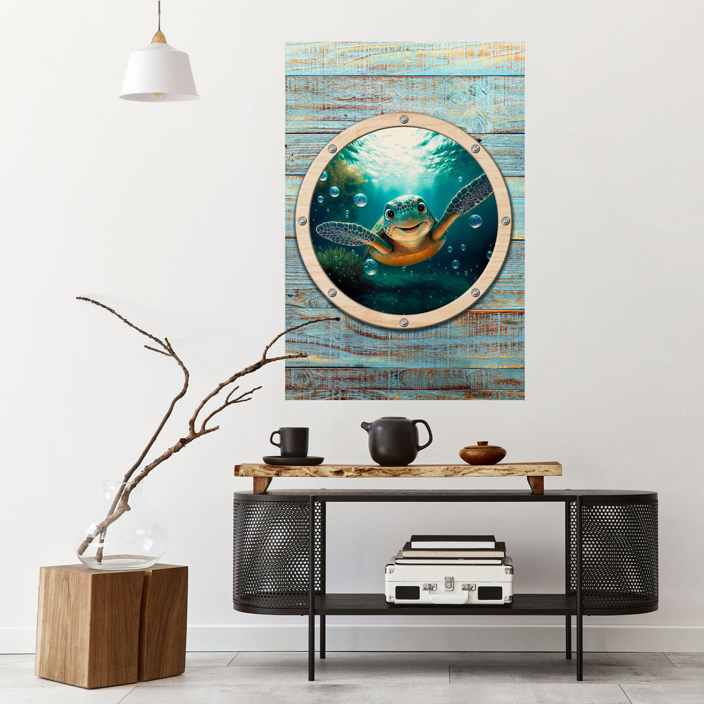 SEASIDE JOY Poster Vertical Autocolante