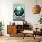 SEASIDE JOY Poster Vertical Autocolante