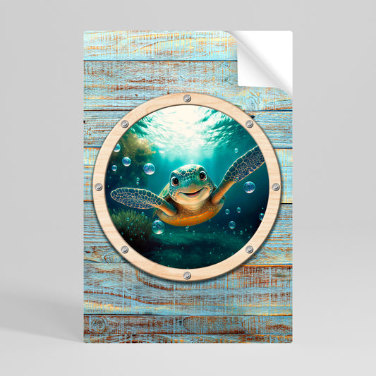 SEASIDE JOY Peel and Stick Vertical Poster