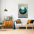 SEASIDE JOY Poster Vertical Autocolante