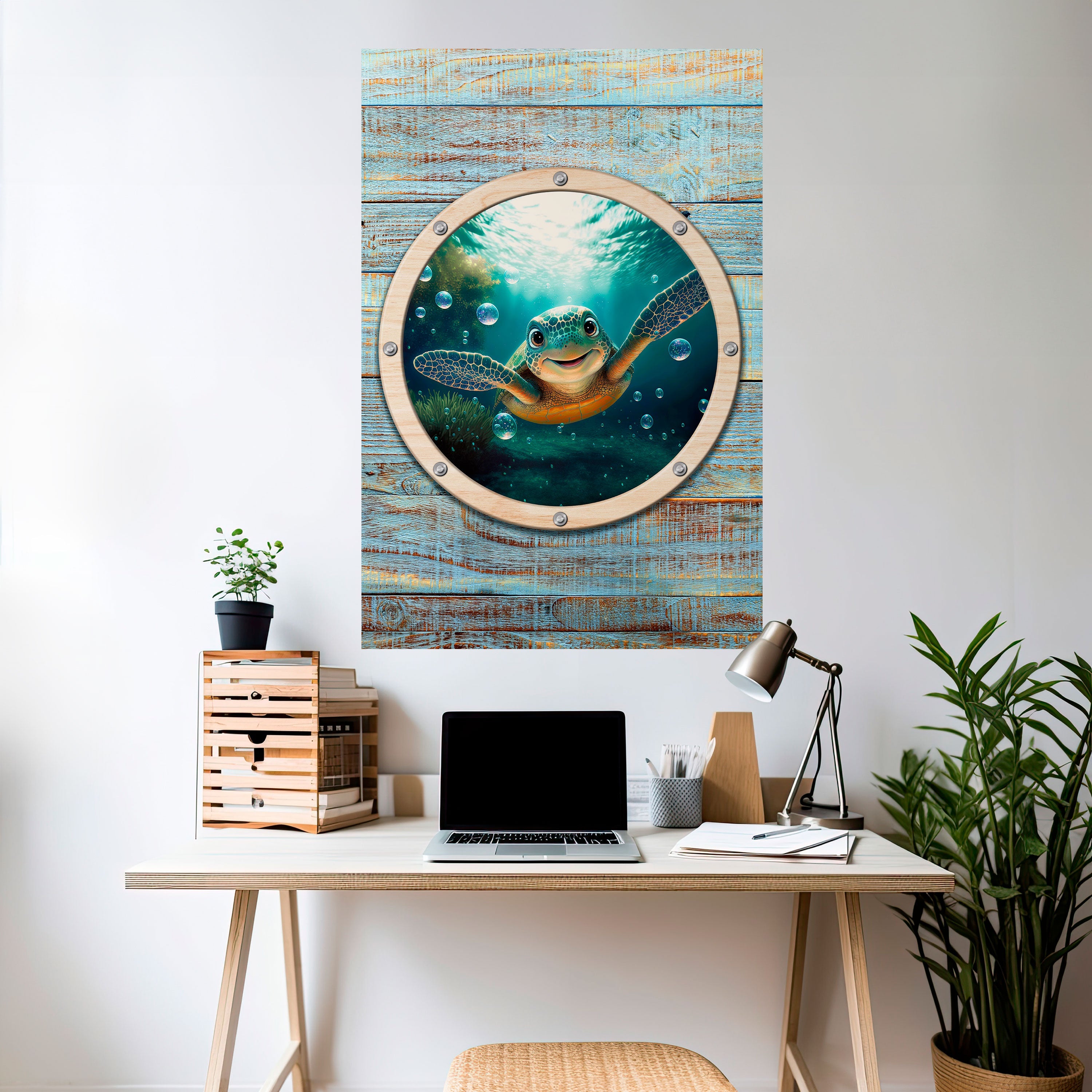 SEASIDE JOY Poster Vertical Autocolante