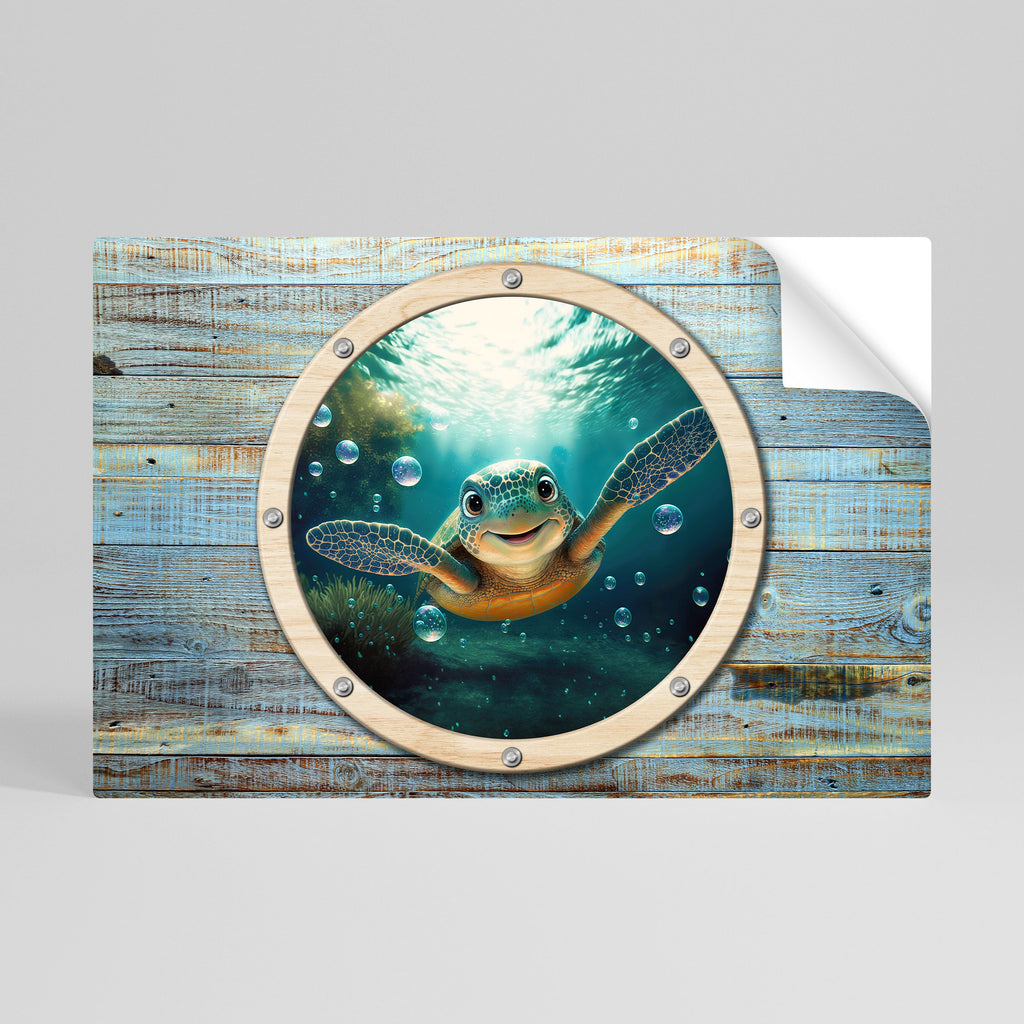 SEASIDE JOY Poster Horizontal Autocolante