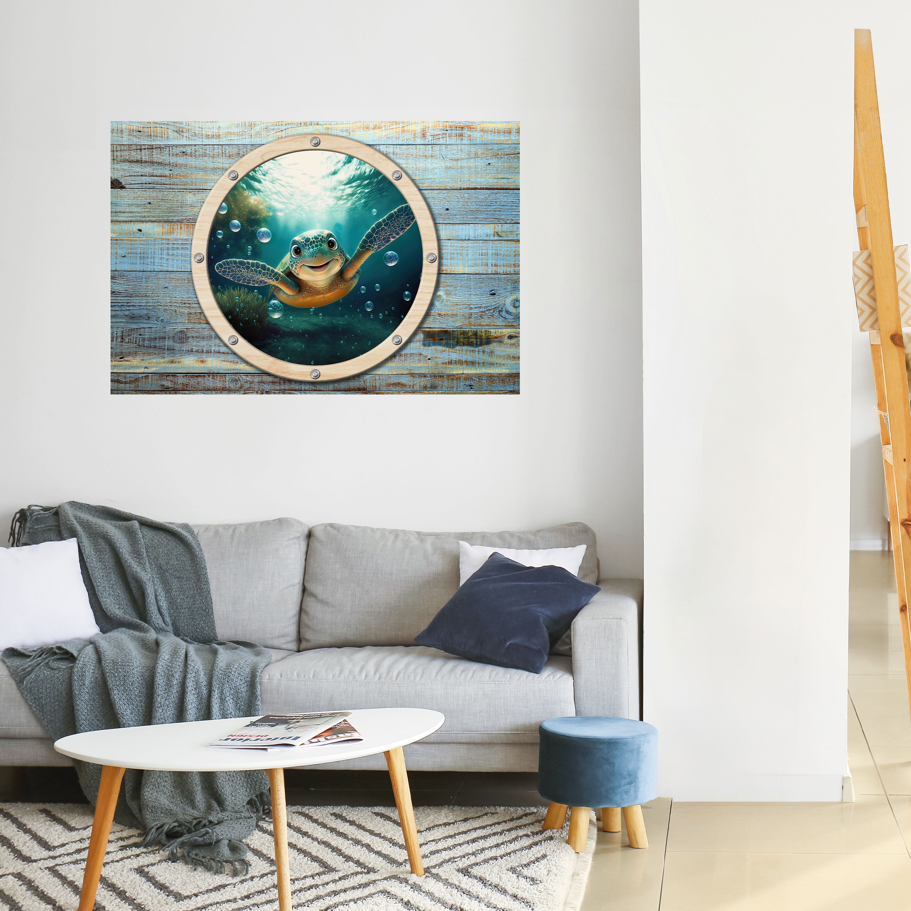 SEASIDE JOY Poster Horizontal Autocolante