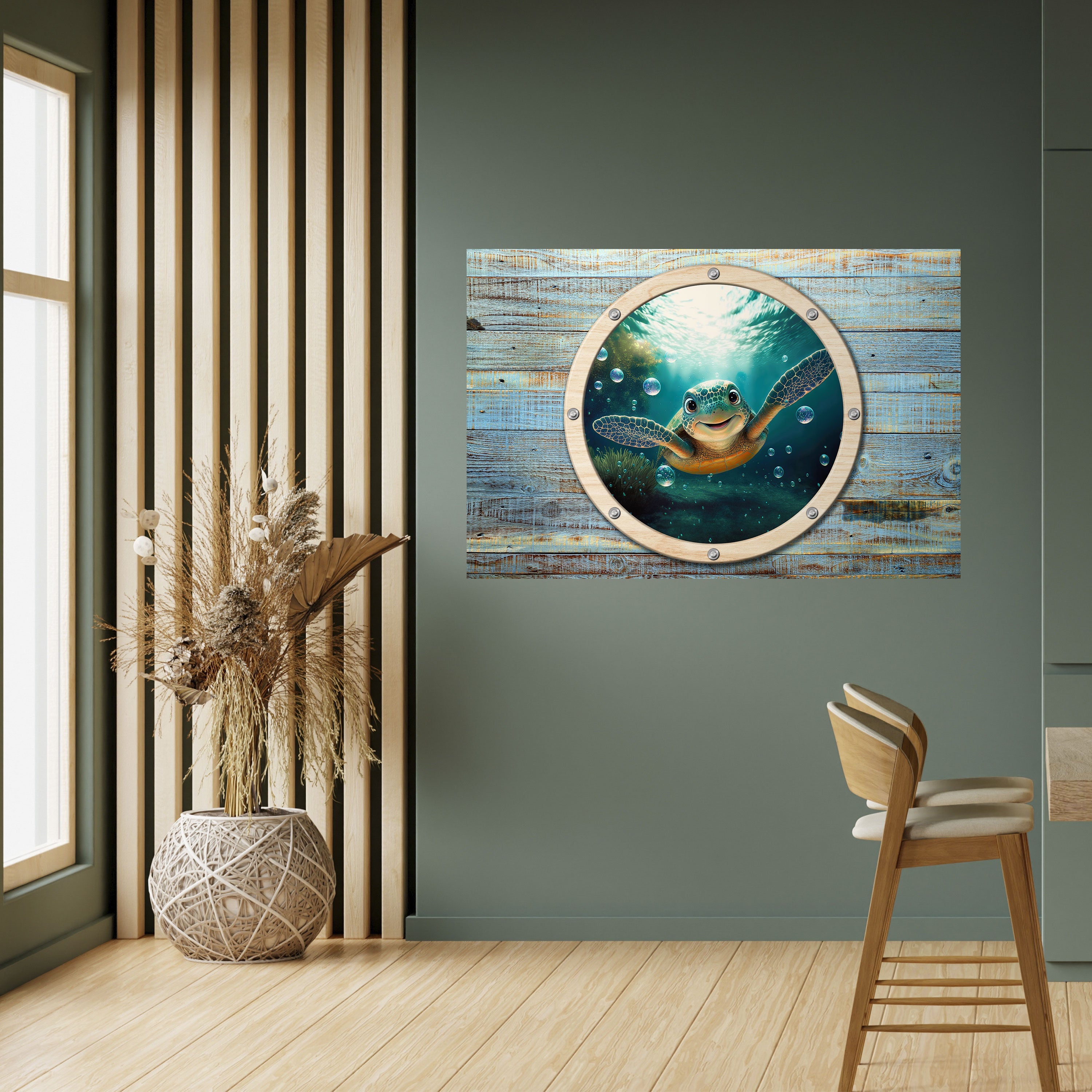 SEASIDE JOY Poster Horizontal Autocolante