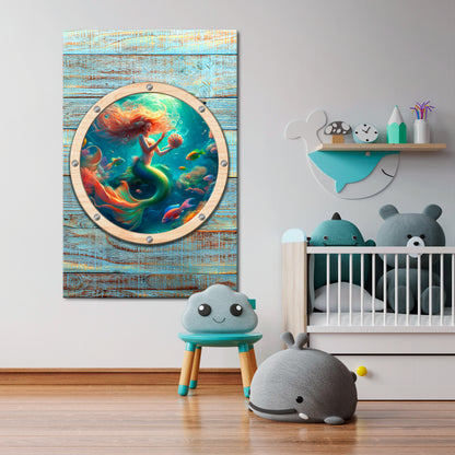 MERMAID DREAMS Quadro em tela vertical
