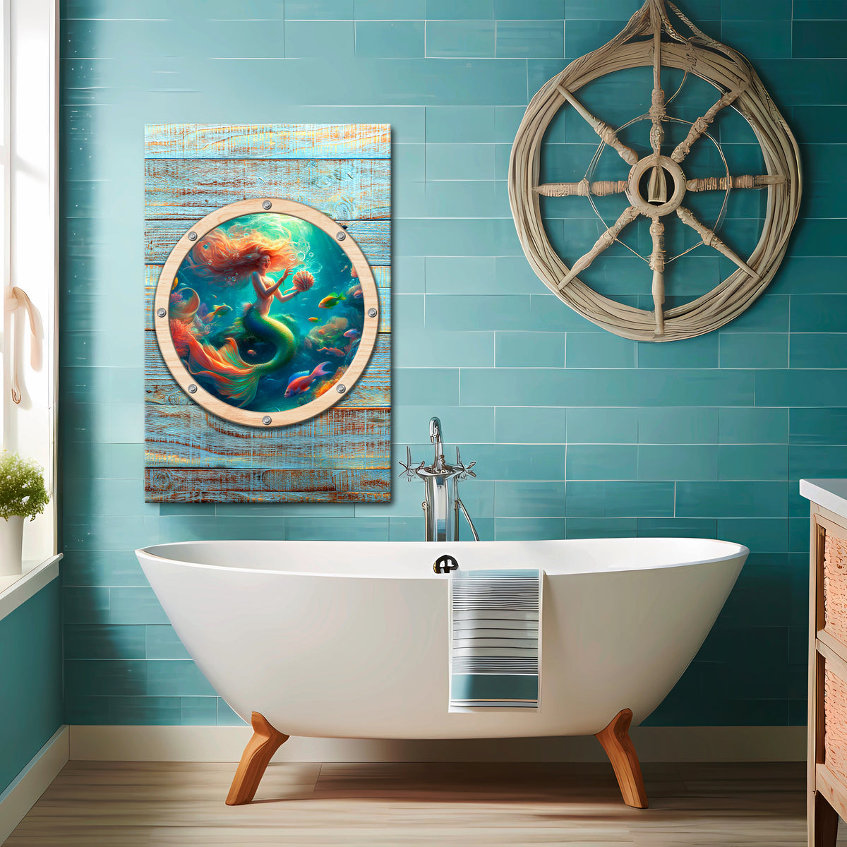 MERMAID DREAMS Quadro em tela vertical