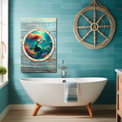 MERMAID DREAMS Quadro em tela vertical