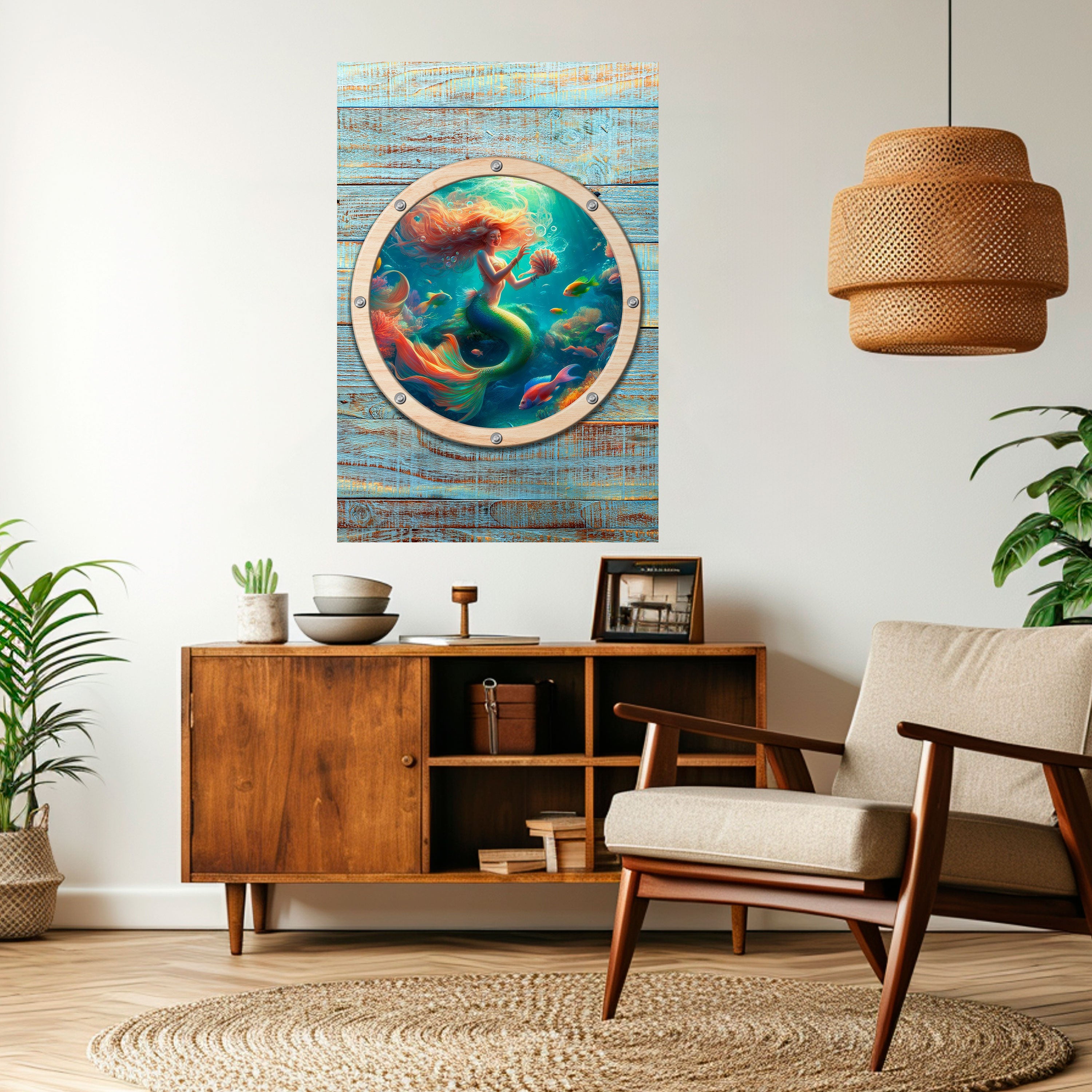 MERMAID DREAMS Peel and Stick Vertical Poster