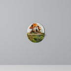 MYSTIC TOADSTOOL Prateleira Oval Decorativa em Efeito Carvalho