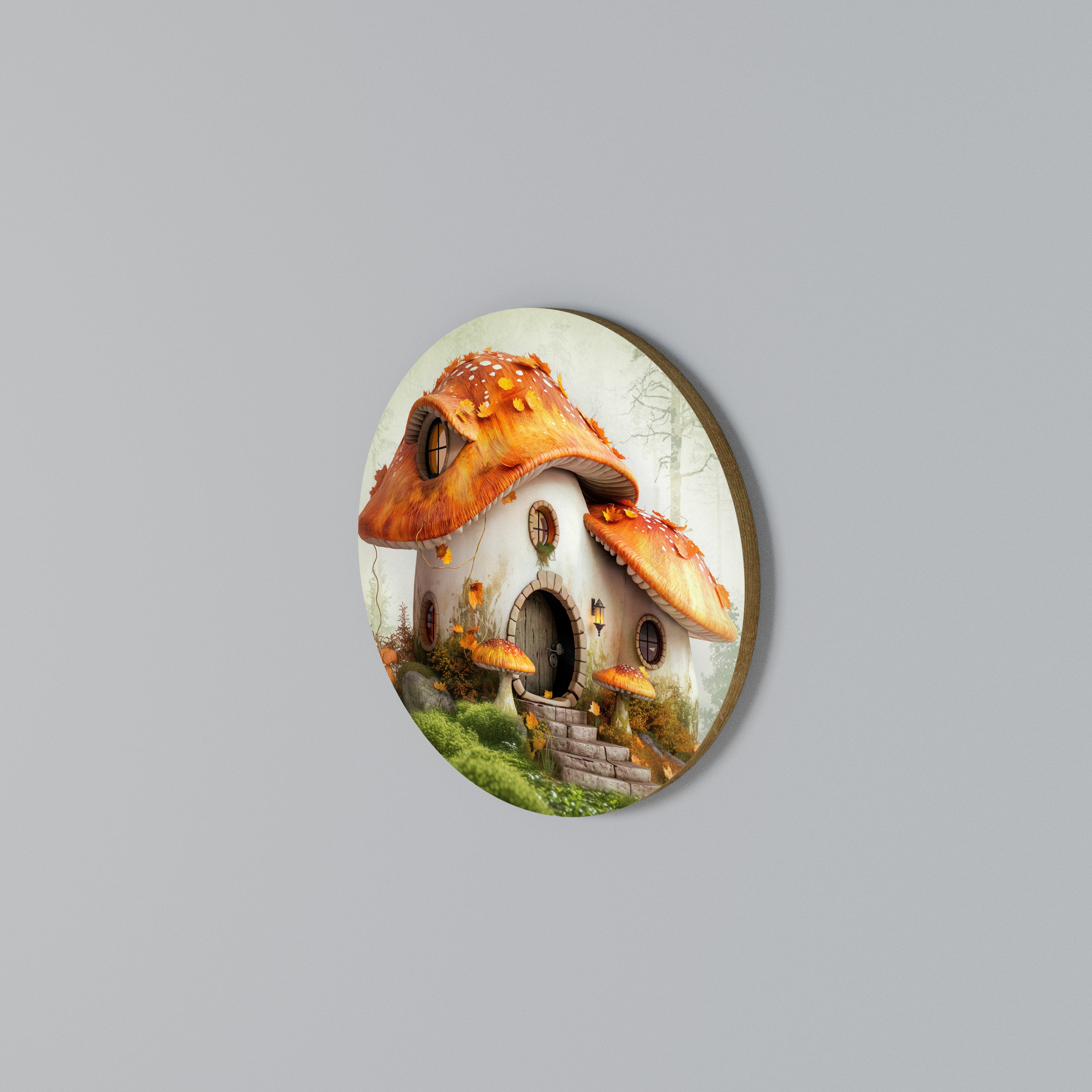 MYSTIC TOADSTOOL Arte de Parede Redonda