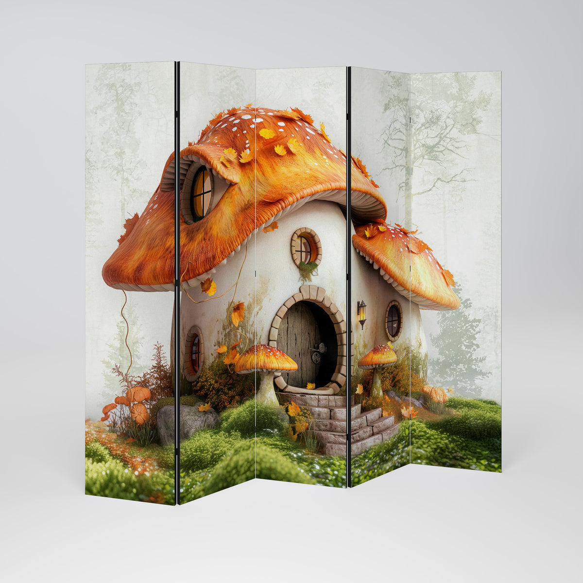 MYSTIC TOADSTOOL Biombo de 5 Painéis