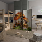 MYSTIC TOADSTOOL Decorative 5-Panel Room Divider