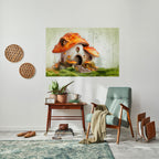 MYSTIC TOADSTOOL Poster Horizontal Autocolante