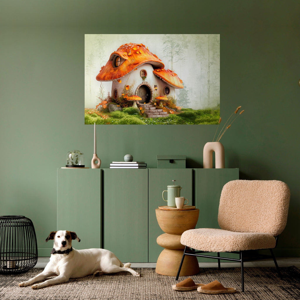 MYSTIC TOADSTOOL Poster Horizontal Autocolante