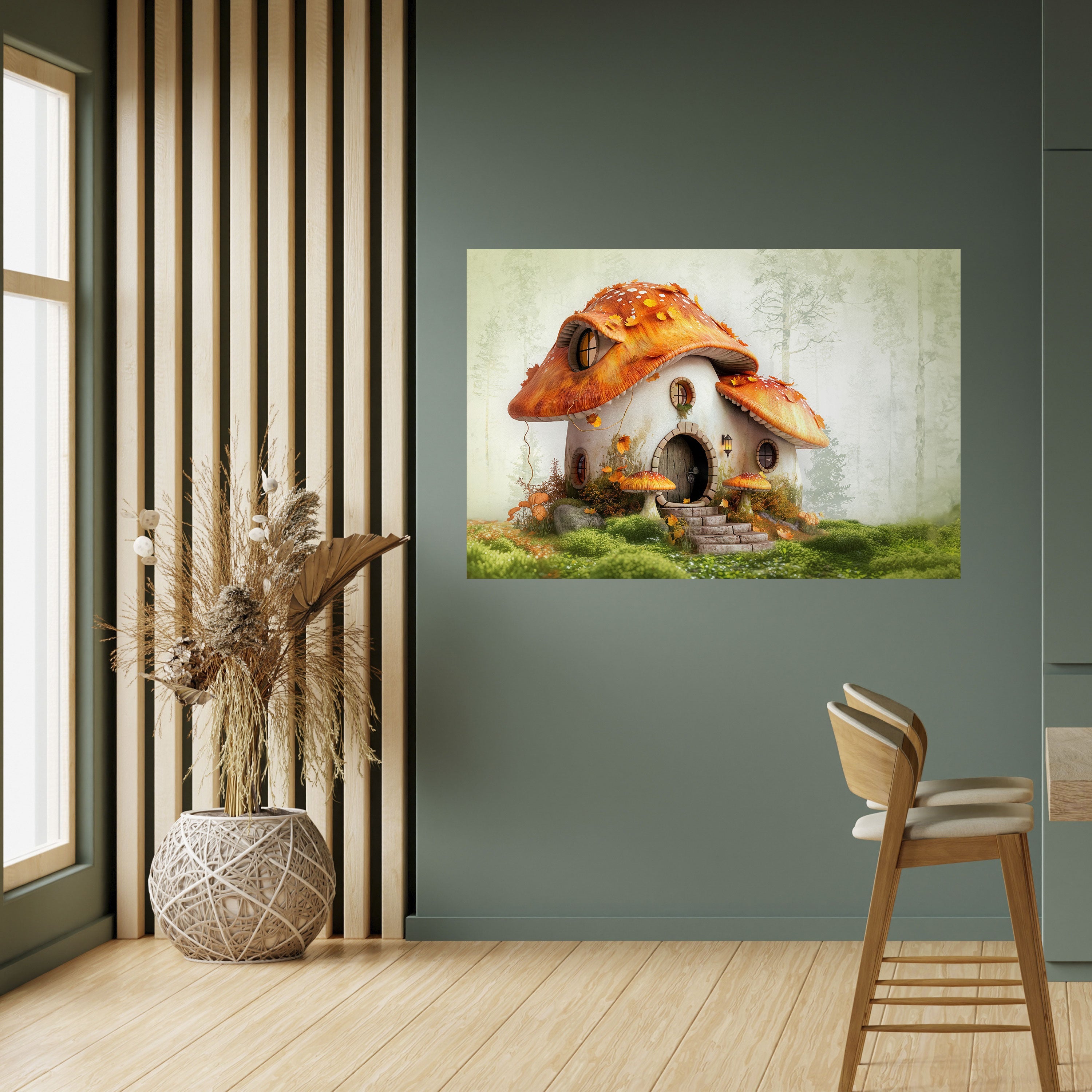 MYSTIC TOADSTOOL Poster Horizontal Autocolante