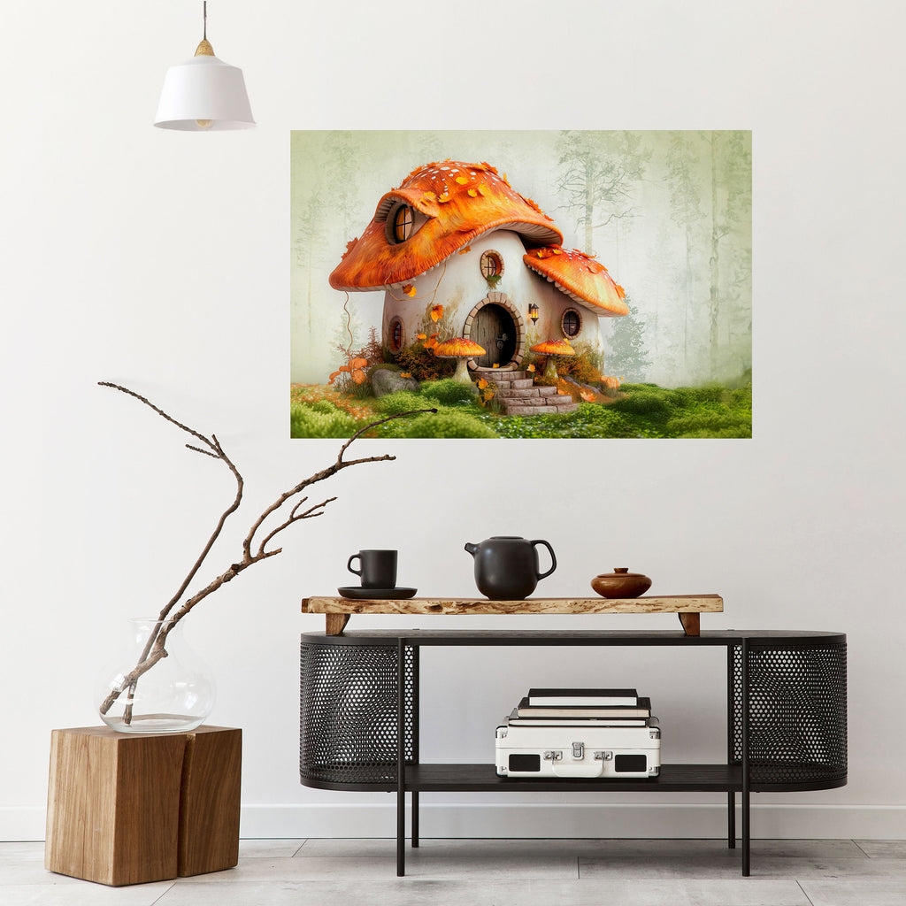 MYSTIC TOADSTOOL Poster Horizontal Autocolante