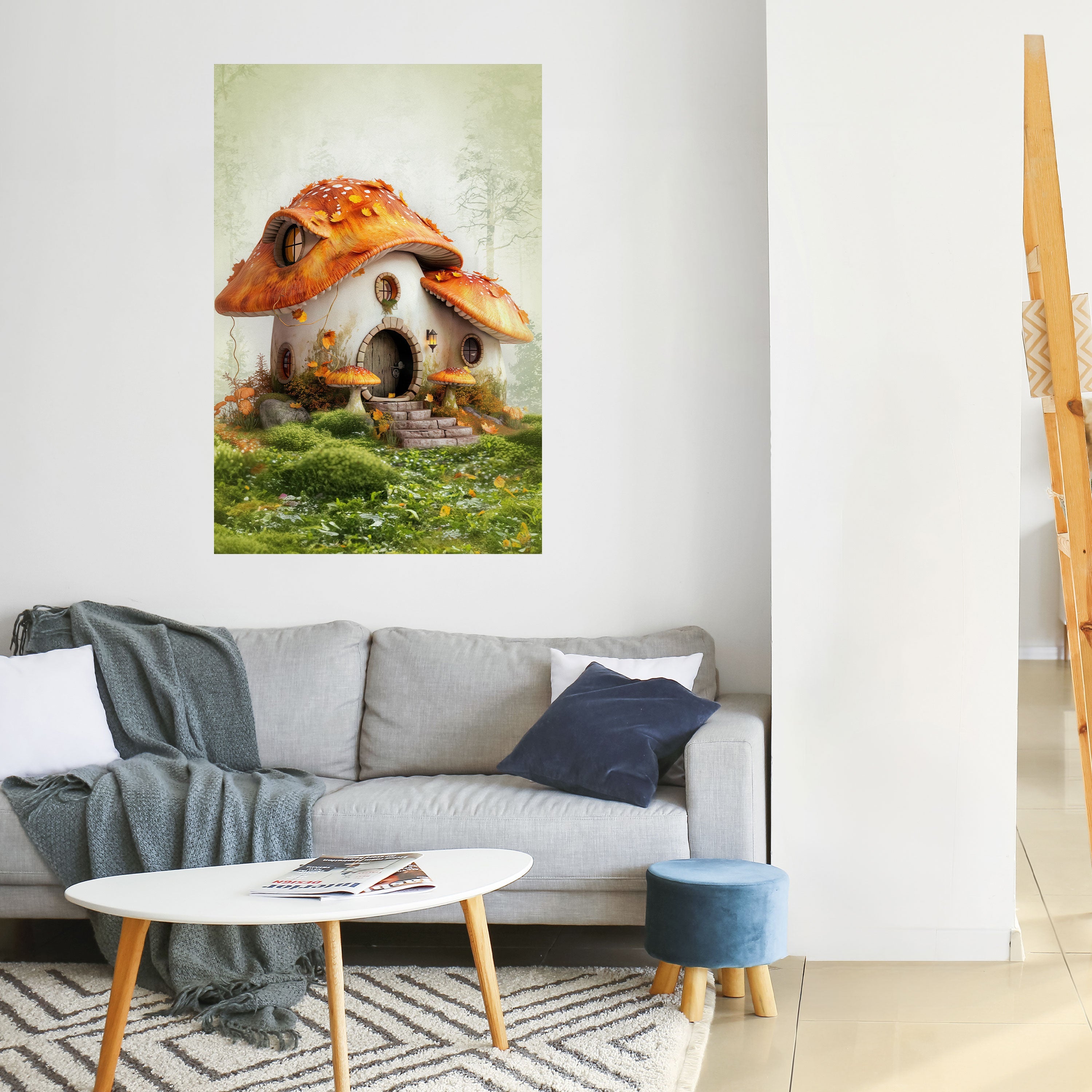 MYSTIC TOADSTOOL Peel and Stick Vertical Poster