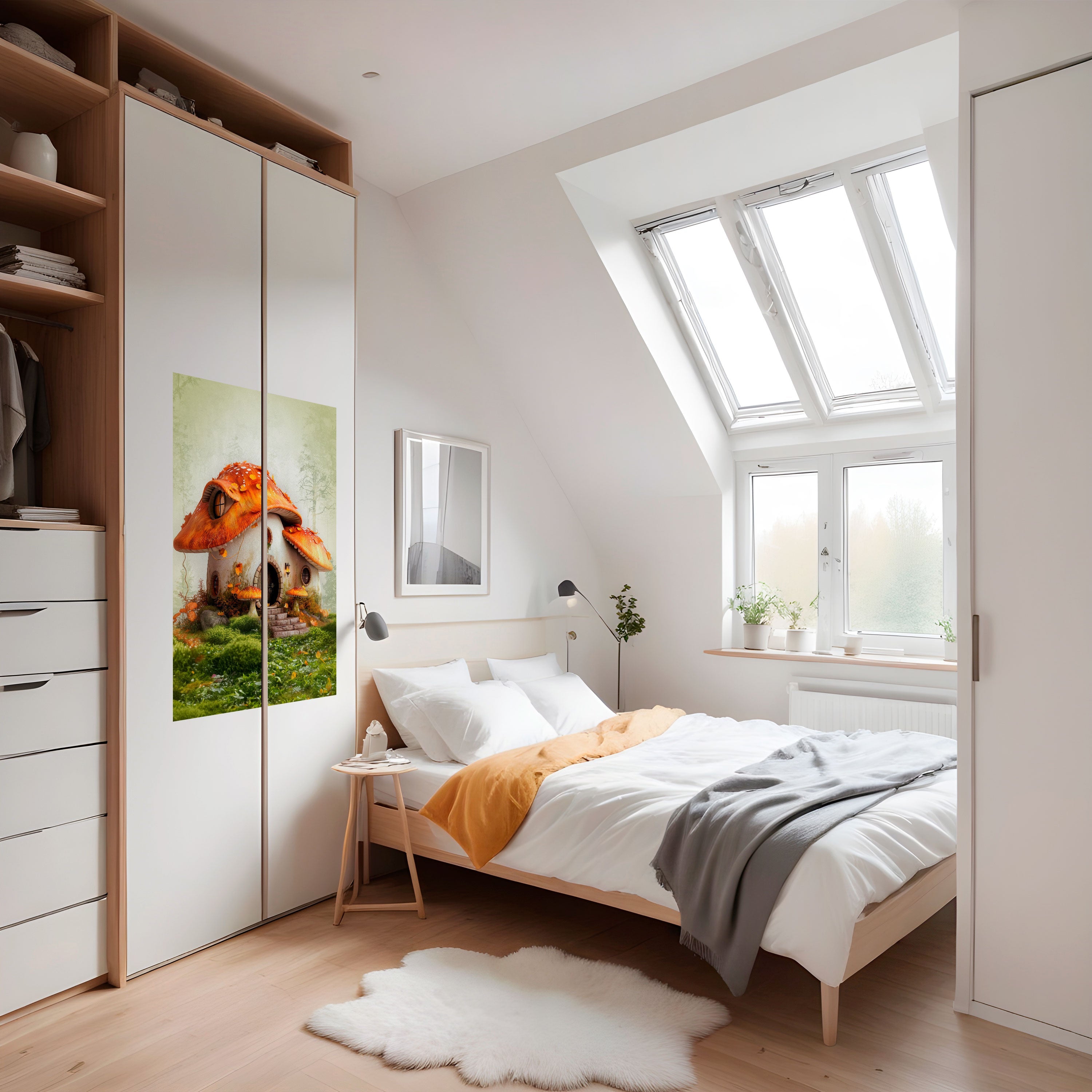 MYSTIC TOADSTOOL Peel and Stick Vertical Poster