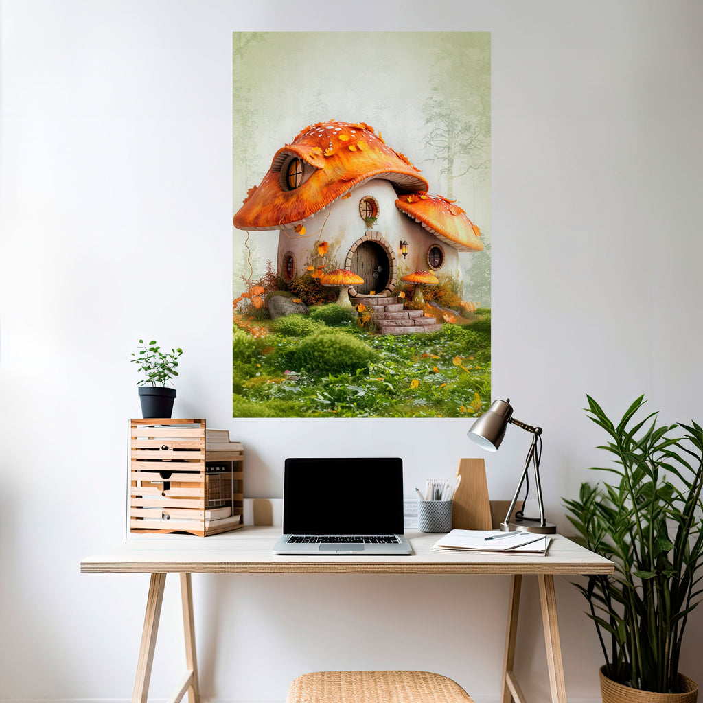 MYSTIC TOADSTOOL Peel and Stick Vertical Poster