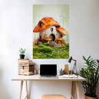 MYSTIC TOADSTOOL Peel and Stick Vertical Poster
