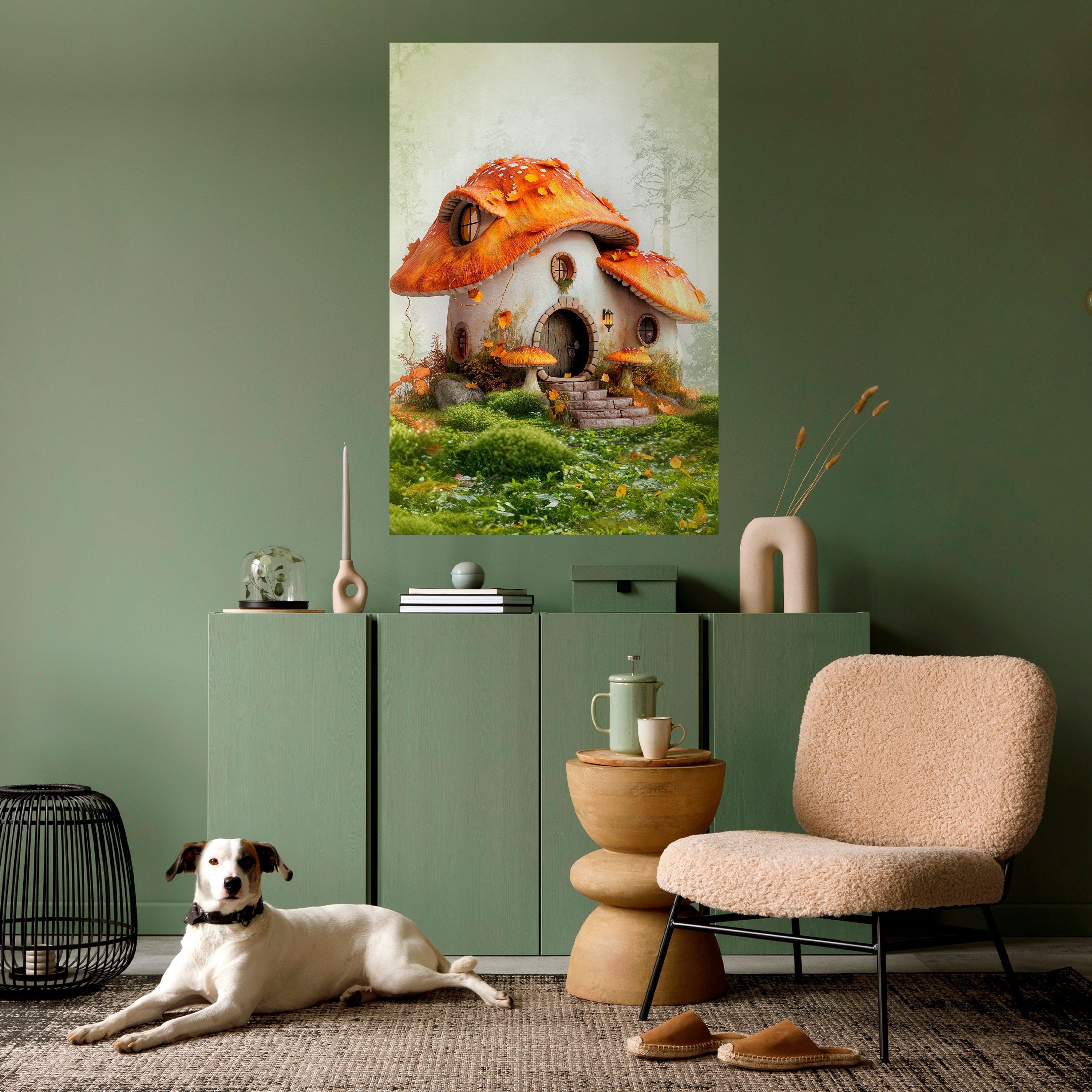 MYSTIC TOADSTOOL Peel and Stick Vertical Poster