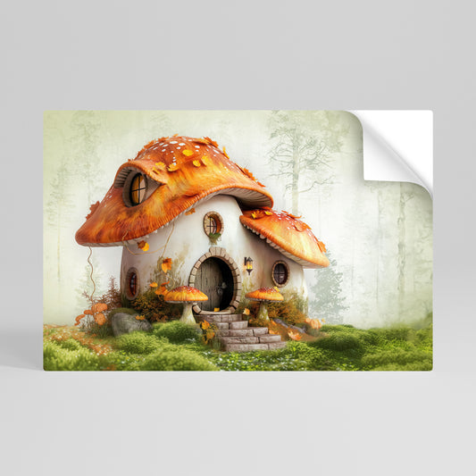MYSTIC TOADSTOOL Póster Autocolante Horizontal
