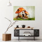 MYSTIC TOADSTOOL Poster Horizontal Autocolante