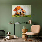 MYSTIC TOADSTOOL Poster Horizontal Autocolante