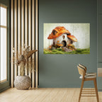 MYSTIC TOADSTOOL Poster Horizontal Autocolante