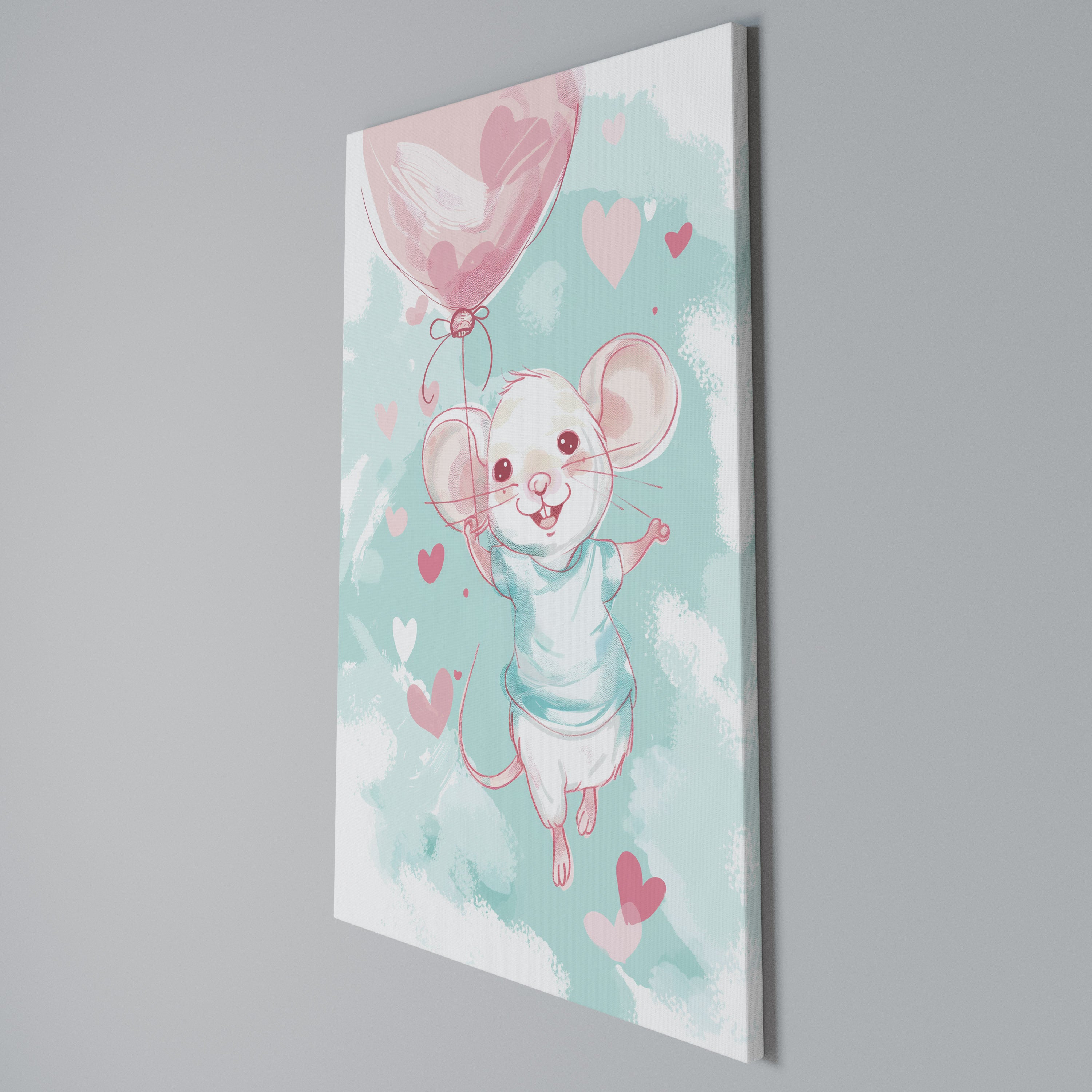 MOUSY FLOW Quadro em tela vertical