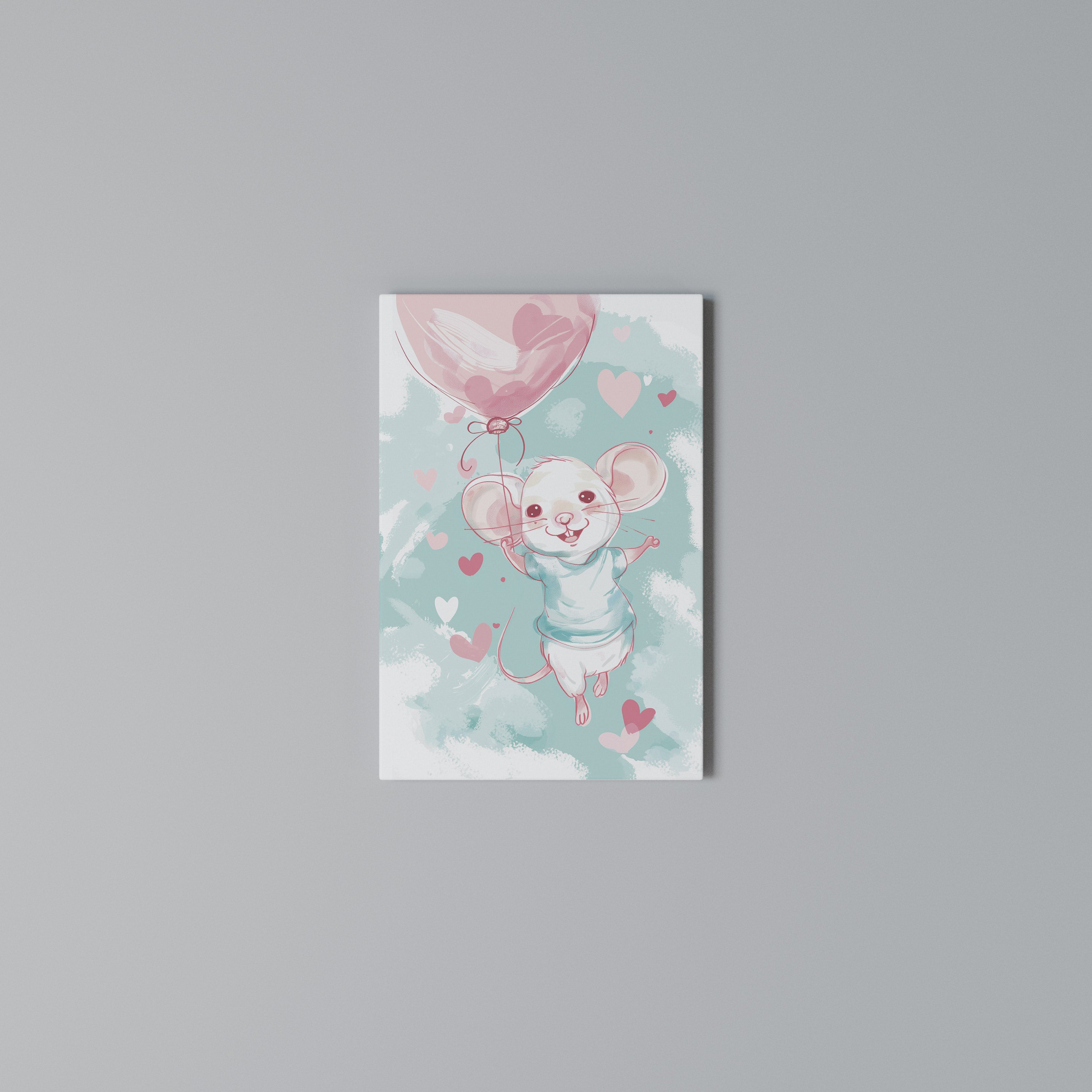 MOUSY FLOW Quadro em tela vertical