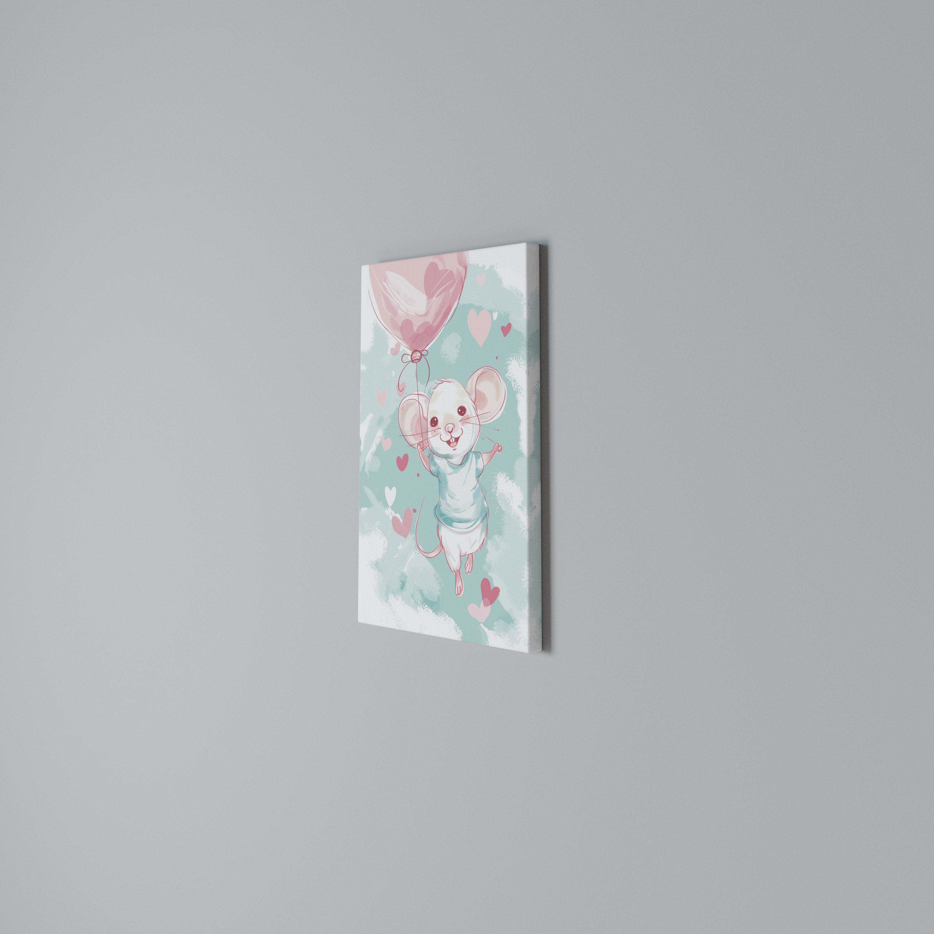 MOUSY FLOW Quadro em tela vertical