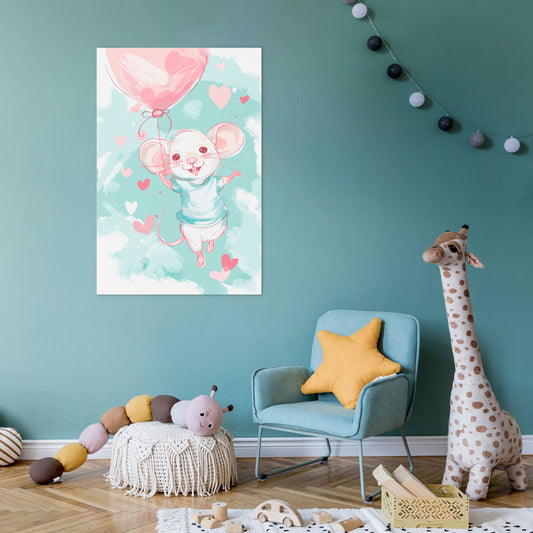 MOUSY FLOW Vertical Canvas Print