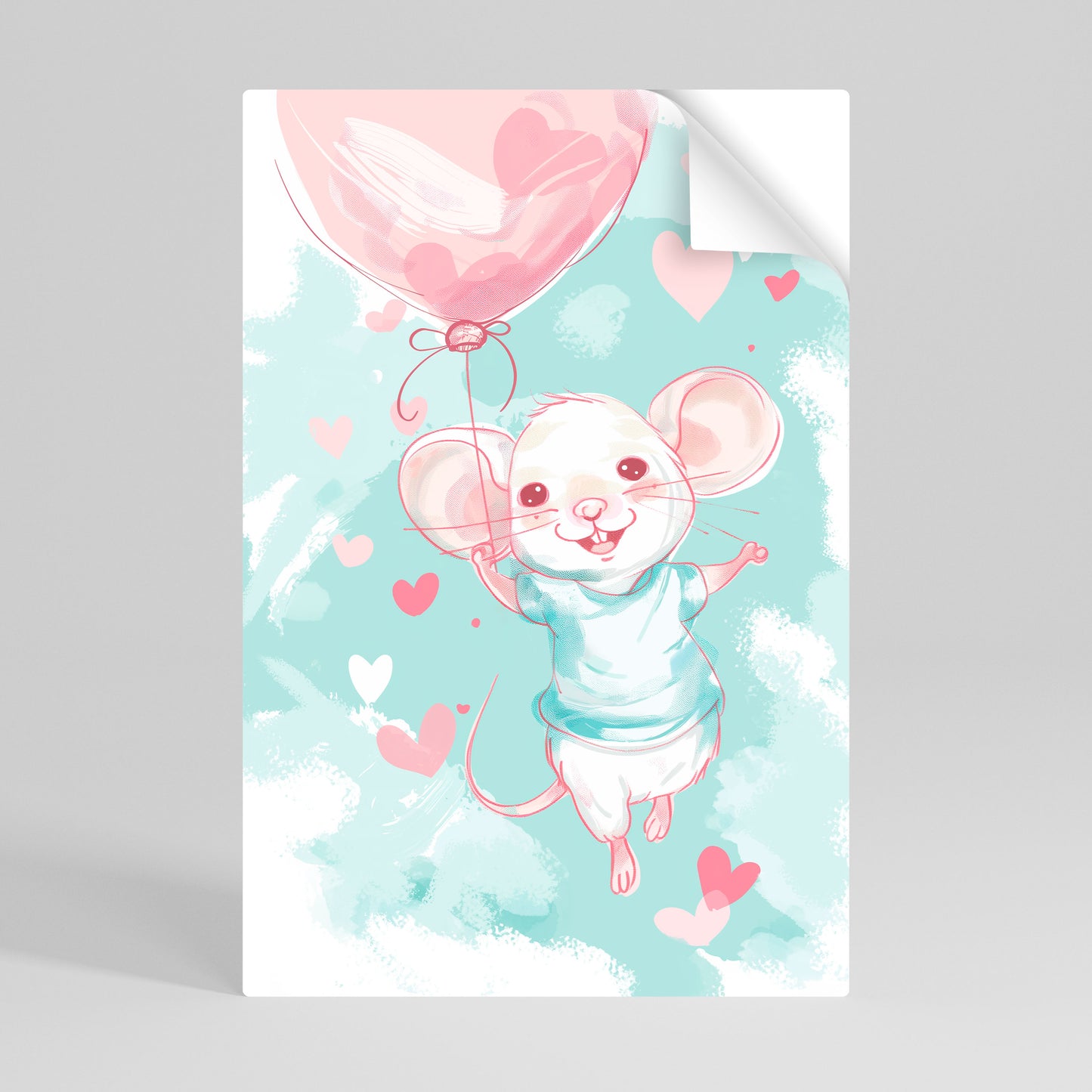 MOUSY FLOW Póster Autocolante Vertical