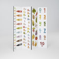 HAPPY LANGUAGE Decorative 4-Panel Room Divider
