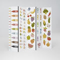 HAPPY LANGUAGE Decorative 5-Panel Room Divider