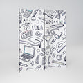 SCHOOL STUFF Decorative 4-Panel Room Divider