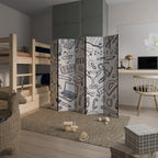 SCHOOL STUFF 5-Panel Room Divider