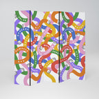 HELLO THERE Decorative 5-Panel Room Divider