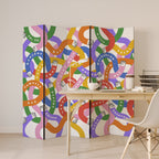 HELLO THERE Decorative 5-Panel Room Divider