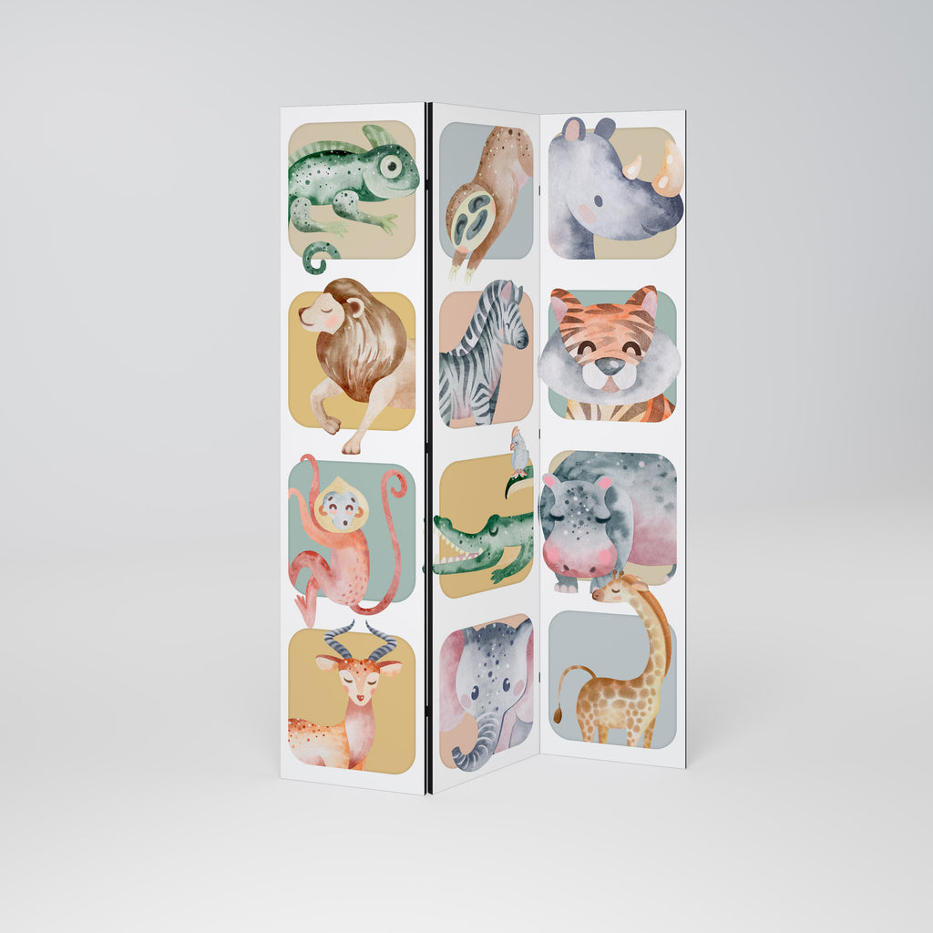 TROPICAL SQUAD 3-Panel Room Divider
