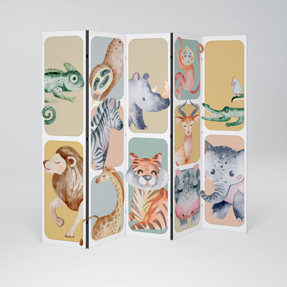 TROPICAL SQUAD 5-Panel Room Divider