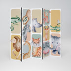 TROPICAL SQUAD Decorative 5-Panel Room Divider