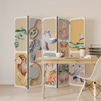 TROPICAL SQUAD 5-Panel Room Divider