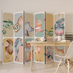 TROPICAL SQUAD Biombo Decorativo de 6 Painéis