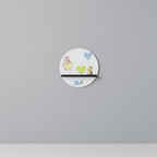 BALLOON FRIENDS Prateleira Redonda Decorativa em Acabamento Preto