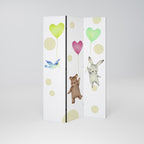 BALLOON FRIENDS Decorative 3-Panel Room Divider
