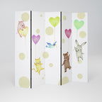 BALLOON FRIENDS Decorative 5-Panel Room Divider